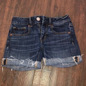 Distressed denim shorts from American Eagle